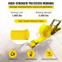 E-Track Ratchet Strap, 18 Pack 2" x 15" E Track Straps 4400 lbs