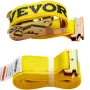 E-Track Ratchet Strap, 18 Pack 2" x 15' E Track Straps 4400 lbs Breaking Strength, with Polyester Webbing & Spring Fitting & Rat