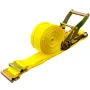 E-Track Ratchet Strap, 18 Pack 2" x 15' E Track Straps 4400 lbs Breaking Strength, with Polyester Webbing & Spring Fitting & Rat