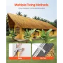 Artificial Thatch Grass Roof, 0.5 x 6 m Tiki Bar Hut Thatch Roofing Roll, Waterproof & Fire-Resistant, Palapa Tiki Roof Ma