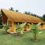 Artificial Thatch Grass Roof, 0.5 x 6 m Tiki Bar Hut Thatch Roofing Roll, Waterproof & Fire-Resistant, Palapa Tiki Roof Ma