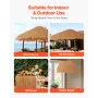 VEVOR Artificial Thatch Grass Roof, 0.4 x 1 m Mexican Style Tiki Bar Hut Skirt Thatch Roofing Roll, Waterproof & Fire-Resistant,