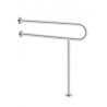 Toilet Safety Rail with Leg 31.5In 300lb Capacity Stainless Steel Grab Bar