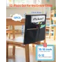 Chair Pockets for Classroom, 12 Pack, 17 x 19 Inches Chairback Buddy Pocket with Name Tag, Back of Chair Organizer for Kids in C