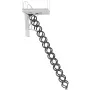 VEVOR Attic Ladder, 660LBS/299.4KG Capacity, Fits 10.5 to 11 ft Ceiling Height and 39.4 x 27.5 inch Opening Size, Alloy Steel Pu