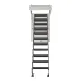 VEVOR Attic Ladder, 660LBS/299.4KG Capacity, Fits 8.5 to 9.4 ft Ceiling Height and 39.4 x 27.5 inch Opening Size, Alloy Steel Pu