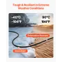 25 FT (7,62 m) 6AWG (16 mm²) Premium elektrisk strømkabel