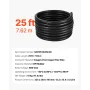25 FT (7,62 m) 6AWG (16 mm²) Premium elektrisk strømkabel