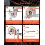 rørbukker, 1/4" (6,35 mm), 3/8" (9,5 mm), 1/2" (12,7 mm) OD, 3