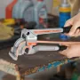 Pipe Tube Bender, 1/4" (6.35 mm), 3/8" (9.5 mm), 1/2" (12.7 mm) OD, 3 in 1 Manual Lever Tube Bender, 180° Copper Aluminum Pipes 