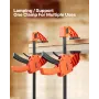Bar Clamps for Woodworking, 2-Pack 30.48 cm One-Handed Clamp/Spreader, Quick-Grip F-Clamp with 154 kg Load Limit, Premium Plasti