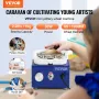 Pottery Wheel Mini Ceramic Wheel Sculpting Tools Apron Two Turntables 30W