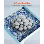 VEVOR Ceramic Fire Pebble Stones, 50.8-76.2 mm 30 Pcs Lava Rocks, Reusable Fire Pit Stones Indoor and Outdoor Use, Decorative Fi