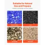 Ceramic Fire Pebble Stones, 50.8-76.2 mm 30 Pcs Lava Rocks, Reusable Fire Pit Stones Indoor and Outdoor Use, Decorative Firepit 