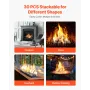 Ceramic Fire Pebble Stones, 50.8-76.2 mm 30 Pcs Lava Rocks, Reusable Fire Pit Stones Indoor and Outdoor Use, Decorative Firepit 