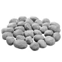 VEVOR Ceramic Fire Pebble Stones, 50.8-76.2 mm 30 Pcs Lava Rocks, Reusable Fire Pit Stones Indoor and Outdoor Use, Decorative Fi