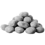 Ceramic Fire Pebble Stones, 50.8-76.2 mm 30 Pcs Lava Rocks, Reusable Fire Pit Stones Indoor and Outdoor Use, Decorative Firepit 