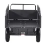 VEVOR Garden Utility Trailer, 10 Cu. Ft & 227 kg Capacity, ATV UTV Hauling Trailer, Tow Behind Steel Dump Cart with 14" Tires, H