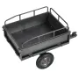 Garden Utility Trailer, 10 Cu. Ft & 227 kg Capacity, ATV UTV Hauling Trailer, Tow Behind Steel Dump Cart with 14" Tires, Hand Pu