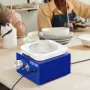 Pottery Wheel Mini Ceramic Wheel Sculpting Tools Apron Two Turntables 30W