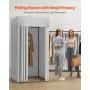 Fitting Room, Dressing Room with Thick Polyester Curtains, Privacy Space with Shading Curtain and a Hook, for Boutique, Mall, Ta