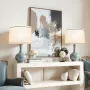 Lamp Shade 2 Set, 11 in Top x 13 in Bottom x 10 in High (Spider Fitter), Medium Lampshade with Harp, Replacement Lamp Shade for 