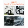 100 FT (30.48 m) 10AWG (6 mm²) Premium Electrical Power Cable Copper Extension Cord Wire
