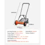 Push Reel Plæneklipper 40 cm, 5 knive Manuel Push Plæneklipper