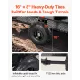 Garden Utility Trailer, 22 Cu. Ft. & 725 kg, ATV UTV Trailer, Tow Behind Steel Dump Trailers, Removable Rear Panel, Heavy Duty P