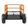 VEVOR Garden Utility Trailer, 22 Cu. Ft. & 725 kg, ATV UTV Trailer, Tow Behind Steel Dump Trailers, Removable Rear Panel, Heavy 