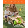 Magnetic Blocks, 100 PCS Cemetery Zombies Set, Magnetic Building Cubes for Kids, STEM Montessori Sensory Toys for Christmas Birt