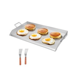 36x22 i flad top bageplade rustfrit stål universal bbq grill pan cookware