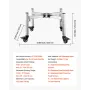 Fire Pit Stand, 38-68,6 cm Justerbar Stretch med 4 hjul