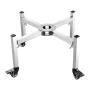 Fire Pit Stand, 38-68,6 cm Justerbar Stretch med 4 hjul