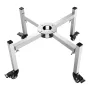 Fire Pit Stand, 38-68,6 cm Justerbar Stretch med 4 hjul