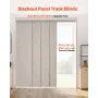 VEVOR Panel Track Blinds, Extendable Track from 116 cm to 218 cm W, Trimmable Panel Curtains Up to 243cm H, Vertical Blackout Pa