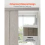 Panel Track Blinds, Extendable Track from 116 cm to 218 cm W, Trimmable Panel Curtains Up to 243cm H, Vertical Blackout Panel Bl