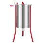 Honey Extractor, 6 Frame Manual Honey Spinner with Transparent Lid, Stainless Steel Honeycomb Drum Spinner with Height Adjustabl