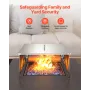 Fire Pit Heat Deflector, 645x645x370 mm Firkantet udendørs