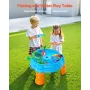 VEVOR Water Table for Toddlers, Kids Activity Sensory Table, Fish 'n Splash Water Playset with 9PCS Toy Accessories, Summer Wate
