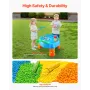 Water Table for Toddlers, Kids Activity Sensory Table, Fish 'n Splash Water Playset with 9PCS Toy Accessories, Summer Water Acti