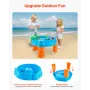 VEVOR Water Table for Toddlers, Kids Activity Sensory Table, Fish 'n Splash Water Playset with 9PCS Toy Accessories, Summer Wate