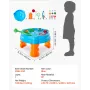 Water Table for Toddlers, Kids Activity Sensory Table, Fish 'n Splash Water Playset with 9PCS Toy Accessories, Summer Water Acti