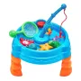 Water Table for Toddlers, Kids Activity Sensory Table, Fish 'n Splash Water Playset with 9PCS Toy Accessories, Summer Water Acti