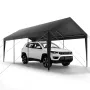 Carport, 10 x 20 FT udendørs biloverdækning, drikkelig carport