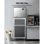 Commercial Ice Maker Machine - Head, 181.4 kg/Day Stainless Steel Ice Machine with Self-Cleaning, Scheduled Ice-Making, Adjustab