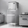 VEVOR Commercial Ice Maker Machine - Head, 181.4 kg/Day Stainless Steel Ice Machine with Self-Cleaning, Scheduled Ice-Making, Ad