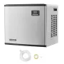 Commercial Ice Maker Machine - Head, 181.4 kg/Day Stainless Steel Ice Machine with Self-Cleaning, Scheduled Ice-Making, Adjustab