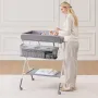 puslebord, sammenfoldelig bleskiftestation med sidekurv