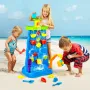 Sand and Water Table for Toddlers, Double-Sided Kids Activity Waterfall Playset with 37PCS Accessories, Kids Activity Sensory Ta